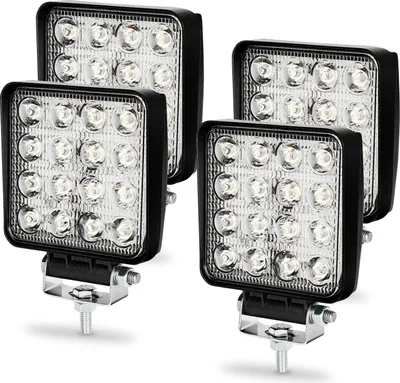 Zdjęcie produktu dla 4 sztuki 48W LED Światło robocze Offroad Światło robocze 10V-30V Światło cofania Reflektor pomocniczy Do ciągnika Koparka samochodowa