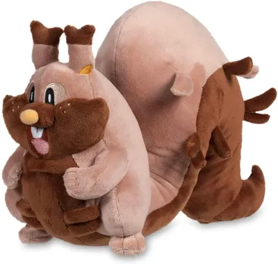 Produktbild von Pokémon Center Schlaraffel (Greedent) PokéPlüsch – 30 cm