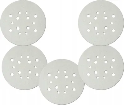 Produktbild von Weiße Universal-Polierscheiben 225mm,100grad,Klettverschluss,5er-Satz