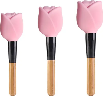 Obrázek produktu pro Silikonové pouzdra na make-up štětce, opakovaně použitelné pouzdro proti prachu, pouzdro na štětce pro cestování i doma