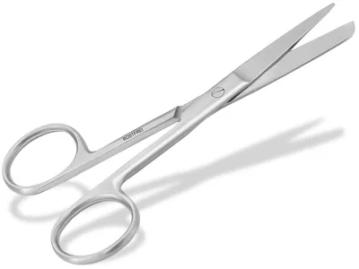 Produktbild von Bastelschere, Papierschere, Universalschere, Edelstahl, mit gerader, spitzer und abgerundeter Schneide für Bastelarbeiten, Haushalt und Büro, 12,5 cm