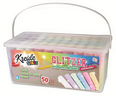 Obrázok produktu pre XTREM Toys 367 - ChalkSPASS trblietavé pouličné kriedy 50 XXL vedro