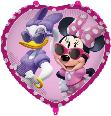 Produktbild von MINNIE MAUS Herz Folienballon Geburtstag 45cm
