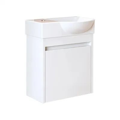 Produktbild von Roomart LEO Badmöbel-Set 2-teilig 46.5 cm breit,  Weiß