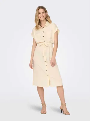 Immagine prodotto di Only Hannover Abito lungo a maniche corte Beige 38 Donna Beige 38
