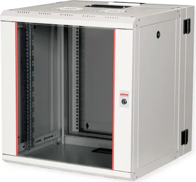 Produktbild von ROLINE 19-Zoll Wandgehäuse Pro 12 HE, 600x600 BxT zweiteilig schwenkbar grau