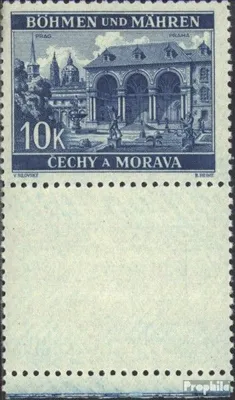 Produktbild von Briefmarken Böhmen und Mähren 1940 Mi 60LS mit Leerfeld postfrisch Freimarken