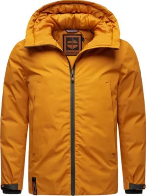 Produktbild von Stone Harbour Moagaa Wasserdichte Herren Winterjacke mit Kapuze Wintermantel Outdoor Parka Ocher Brown Gr. 54 - XXL