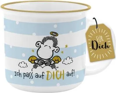 Produktbild von Tasse mit Spruch "Ich pass auf dich auf"