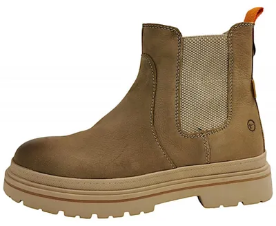 Imagen del producto de Zapatos cómodos para mujer de la marca Tamaris, tipo bota con cremallera, color marrón, ideales para uso diario