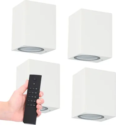 Image de HOFTRONIC - Applique murale LED 4W 345lm 2700K GU10 IP65 Blanc Dimmable