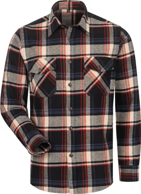 Produktbild von Feldtmann Craftland Flanellhemd TURRELL Gr. XL schwarz/marine/beige/rot kariert