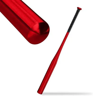 Produktbild von Famanu Baseballschläger 34 Zoll 86 cm leichtgewichtig rot mit Antirutschgriff