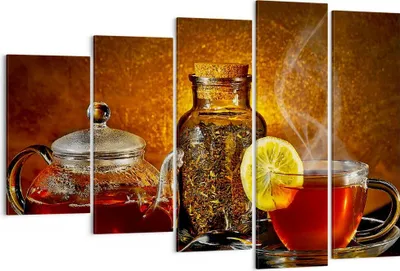 Produktbild von Bild auf Leinwand - Leinwandbild - Asien tee geschmack gesundheit - 150x100cm - Wand Bild - Wanddeko - Leinwanddruck - Bilder - Kunstdruck - Leinwand bilder - Wandkunst - EG150x100-2434