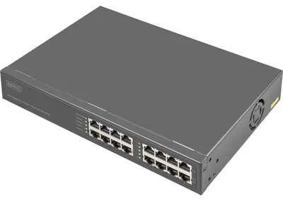 Produktbild von Digitus 8-Port Gigabit Ethernet PoE Injektor, 802.3bt, 250 W, Schnelles Ethernet, Gigabit Ethernet, 10,100,1000 Mbit/s, IEEE 802.3af, IEEE 802.3at, IEEE 802.3bt, Grau, 100 m, 1 Lüfter