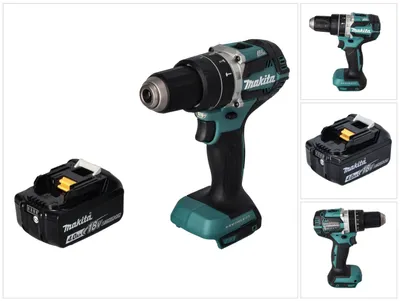 Immagine prodotto di Trapano a percussione a batteria Makita DHP 484 M1 18 V 54 Nm brushless + 1x batteria ricaricabile 4,0 Ah - senza caricabatterie