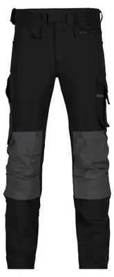 Produktbild von DASSY® Impax Stretch-Arbeitshose Kniepolstertaschen schwarz/anthrazitgrau 50 MINUS