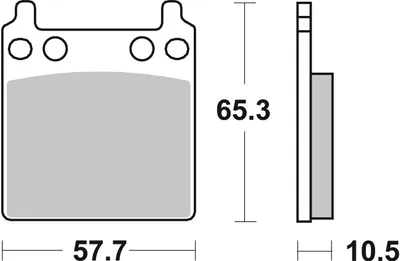 Produktbild von sbs Bremsbeläge Satz Hinten 509HF
