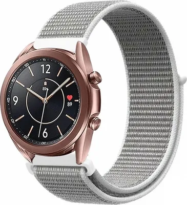 Produktbild von Strap-it Samsung Galaxy Watch 3 41mm Nylon Armband (Muschel)