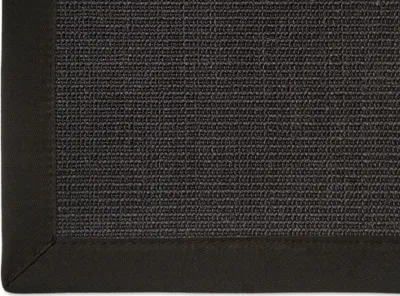 Produktbild von Astra Sisal Teppich Manaus mit Bordüre Farbe schwarz 100% Sisal - 18 Größen, Größe: 65x140 cm