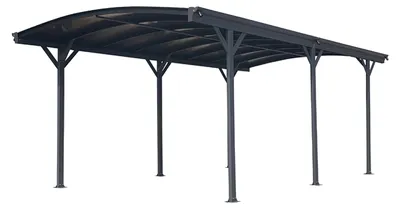 Produktbild von Westmann Aluminium Runddach Carport Stockholm Anthrazit 576x300x220 cm