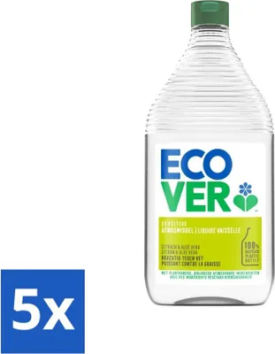 Produktbild von Ecover - Geschirrspülmittel - Zitrone & Aloe Vera - 950 ml - Vorteilspack - 5 Stücke