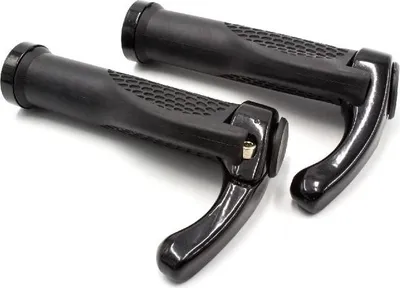 Produktbild von vhbw 2x Lenkergriffe für Fahrrad, Mountainbike - Fahrradgriffe mit Bar Ends, Ergonomisch Schwarz
