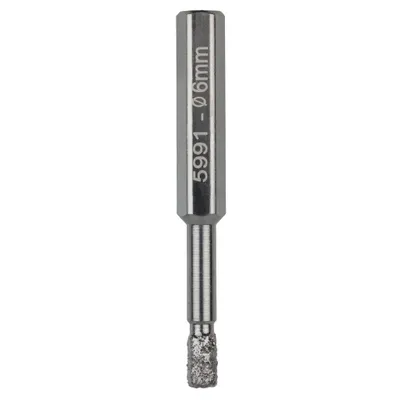 Obrázek produktu pro wolfcraft GmbH 5991000, Vrtačka, Diamantová vrták, Rotace po směru hodinových ručiček, 6 mm, 80 mm, Kvalitní kamenina, Taška, Glazovaná dlaždička, Žula