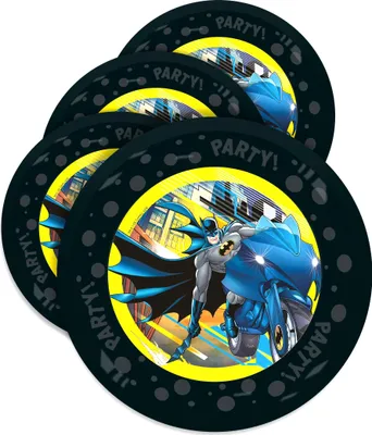 Immagine prodotto di Set di 4 piatti da festa Batman 21 cm -