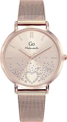 Imagen del producto de Reloj de acero inoxidable para mujer, modelo Mademoiselle, color rosa oro, de cuarzo, referencia UGO695604
