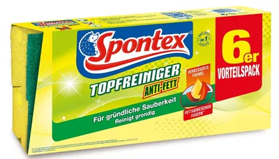 Zdjęcie produktu dla Spontex, Torfeiniger, Gąbeczki, 6 sztuk (PRODUKT Z NIEMIEC)