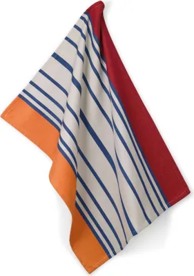 Productafbeelding van Unyqoos® Kela Tabea set van 4 theedoeken, 50x70 cm, kunststof, oranje, absorberend en decoratief