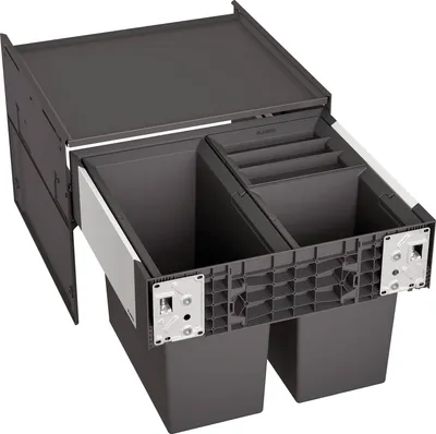 Produktbild von BLANCO 526202 SELECT II 50/3 Abfallsystem 35 (1x19 u. 2x 8) Liter für 50 cm Schrankbreite / Frontanbindung