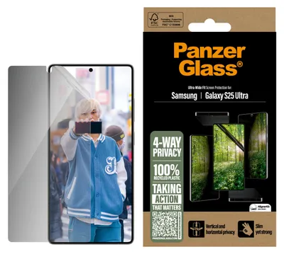Immagine prodotto di Panzerglass Eco Matrix Ultra-Wide Fit Privacy Glass per Samsung Galaxy S25 Ultra