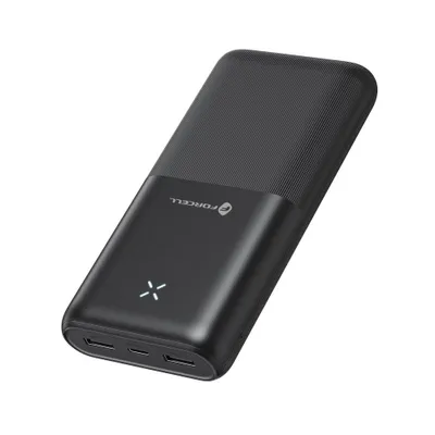 Produktbild von FORCELL F-ENERGY S20k1 Powerbank 2.4A 20 000 mAh schwarz