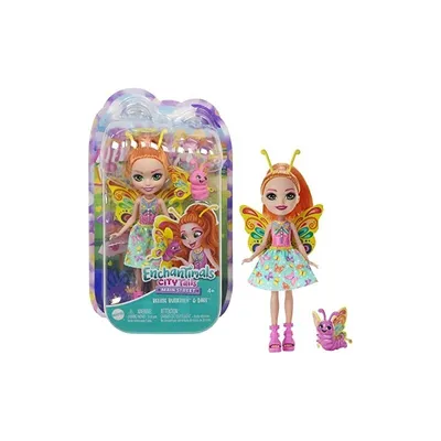 Zdjęcie produktu dla Enchantimals City Tails HKN12, Lalka modowa, Damski, 4 lat(a), Chłopak, dziewczyna, 170 mm, Wielobarwny