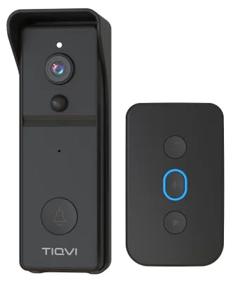 Produktbild von Tiqvi Smart Video Türklingel Kabellos WiFi Full HD 1080P Bewegungsdetektion