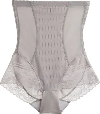 Produktbild von Damen Nahtlose Bauchweg-Höschen mit hoher Taille Shapewear Boyshorts Spitze Body Shaper unter dem Kleid Short