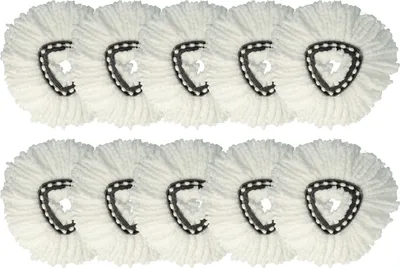 Produktbild von vhbw 10x Wischbezug Ersatz für Vileda 152623 für Wischmopp - Ersatzkopf, Mikrofaser Weiß