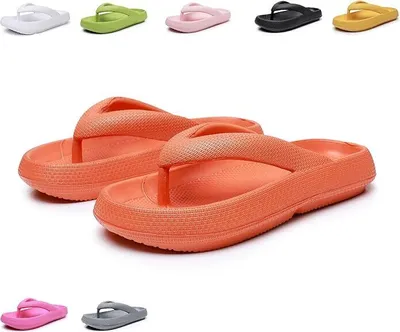 Produktbild von Uni Sommer Badeschuhe: Komfortable Badeschuhe mit Wolken-Wie Komfort – Rutschfeste Zehentreter Slippers für Garten und Bad,38/39