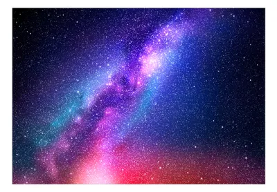 Produktbild von Vlies Fototapete Galaxy 450x315 cm Tapeten Wandtapete XXL Abstrakt Kosmos Himmel Stern Wolke violett f-C-0487-a-a
