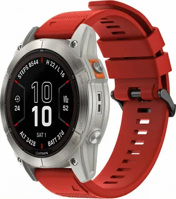Produktbild von imoshion QuickFit® Silikonarmband - Garmin 26 mm Anschluss - Rot