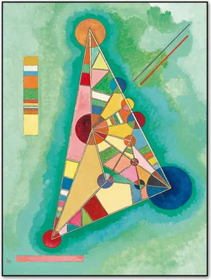 Produktbild von TPFLiving Kunstdruck LW-546 (OHNE RAHMEN) Poster - Leinwand - Wandbild - Hochauflösender Giclée-Druck, langlebig und hochwertig - Wassily Kandinsky - Berühmte Motive  - Größe: 100x150cm