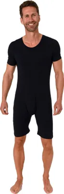 Produktbild von Pflegebody kurzarm - UNI - mit diagonalem Reißverschluss am Rücken - 64612  ; navy , S