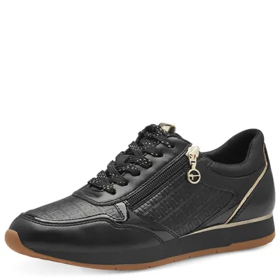 Produktbild von Tamaris Damen Sneaker Slip-On Reißverschluss Wechselfußbett 1-23603-42, Größe:40 EU, Farbe:Schwarz