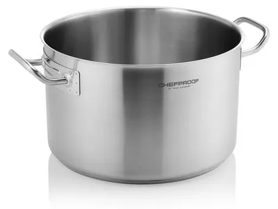 Produktbild von Fleischtopf + Deckel Chefproof, Ø 32 cm, 16 ltr., Chromnickelstahl 18/10