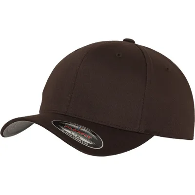 Produktbild von FLEXFIT 6277 | Wooly Combed Cap / Kappe / Mütze / Hut Stabile Front - Farbe: Brown - Größe: Youth