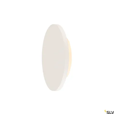 Image de PLASTRA, applique murale, LED, 3000K, ronde, plâtre blanc, Ø 26cm