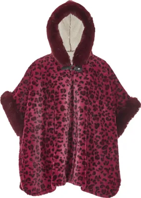 Produktbild von FRAULLY damen strickponcho - lila, M