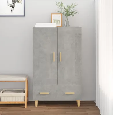 Obrázek produktu pro vidaXL Highboard concrete grey 70x31x115 cm odvozený dřevěný výrobek